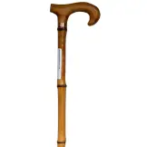 Bamboo Walking Stick with Wooden Handle, 92 cm | MOBIAK